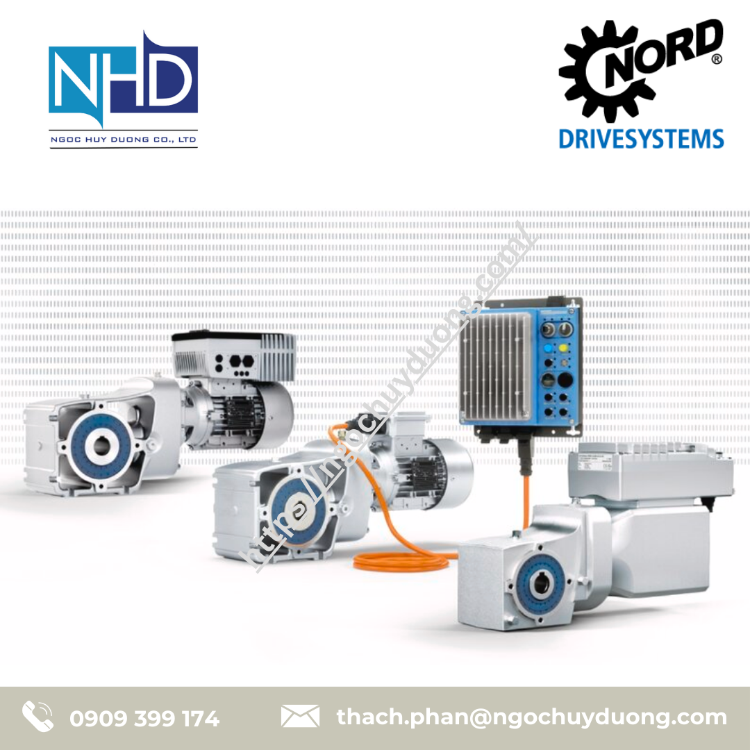 Biến tần Nord Drivesystems gắn trên motor Decentralized Inverters Series NORDAC FLEX (SK 200E), NORDAC BASE (SK 180E).