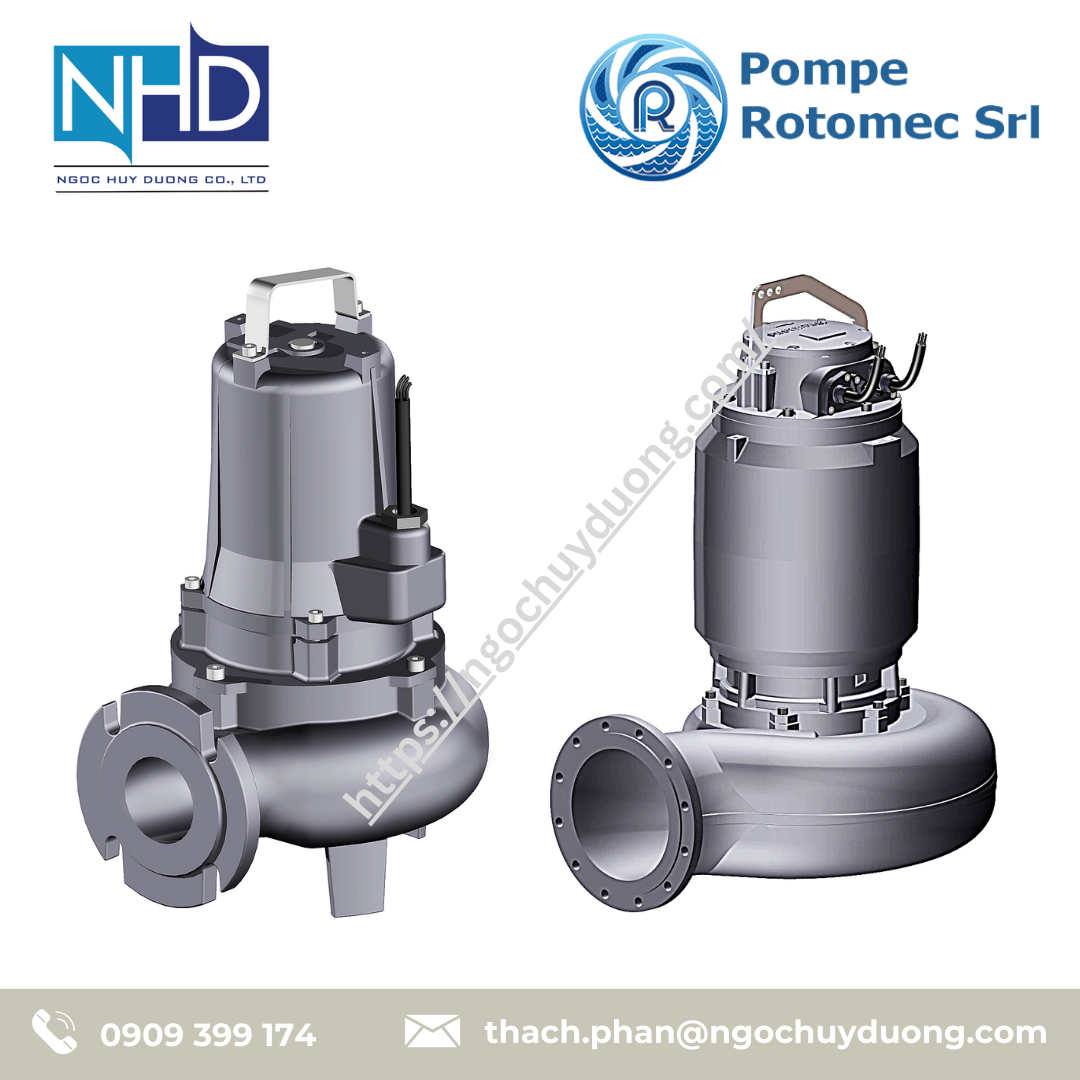 Bơm chìm Pompe Rotomec Submersible Pumps CF-CV, VX, DIVOREX, TR, TL, TF Vietnam