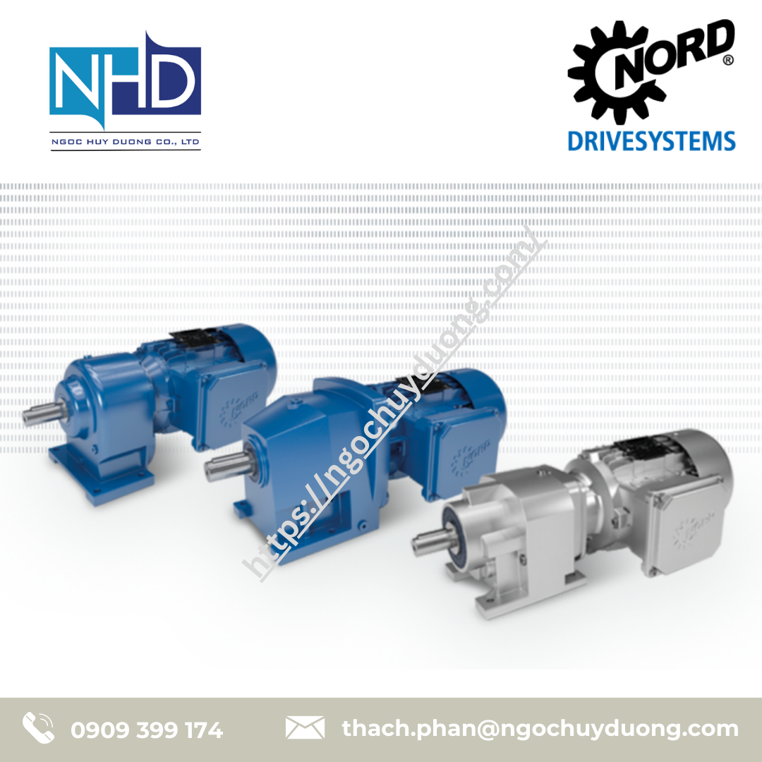 Hộp số Nord Drivesystems bánh răng thẳng Helical Gear Units Series NORDBLOC.1 (SK 17207, SK 17237), UNICASE Helical Inline Gear Units