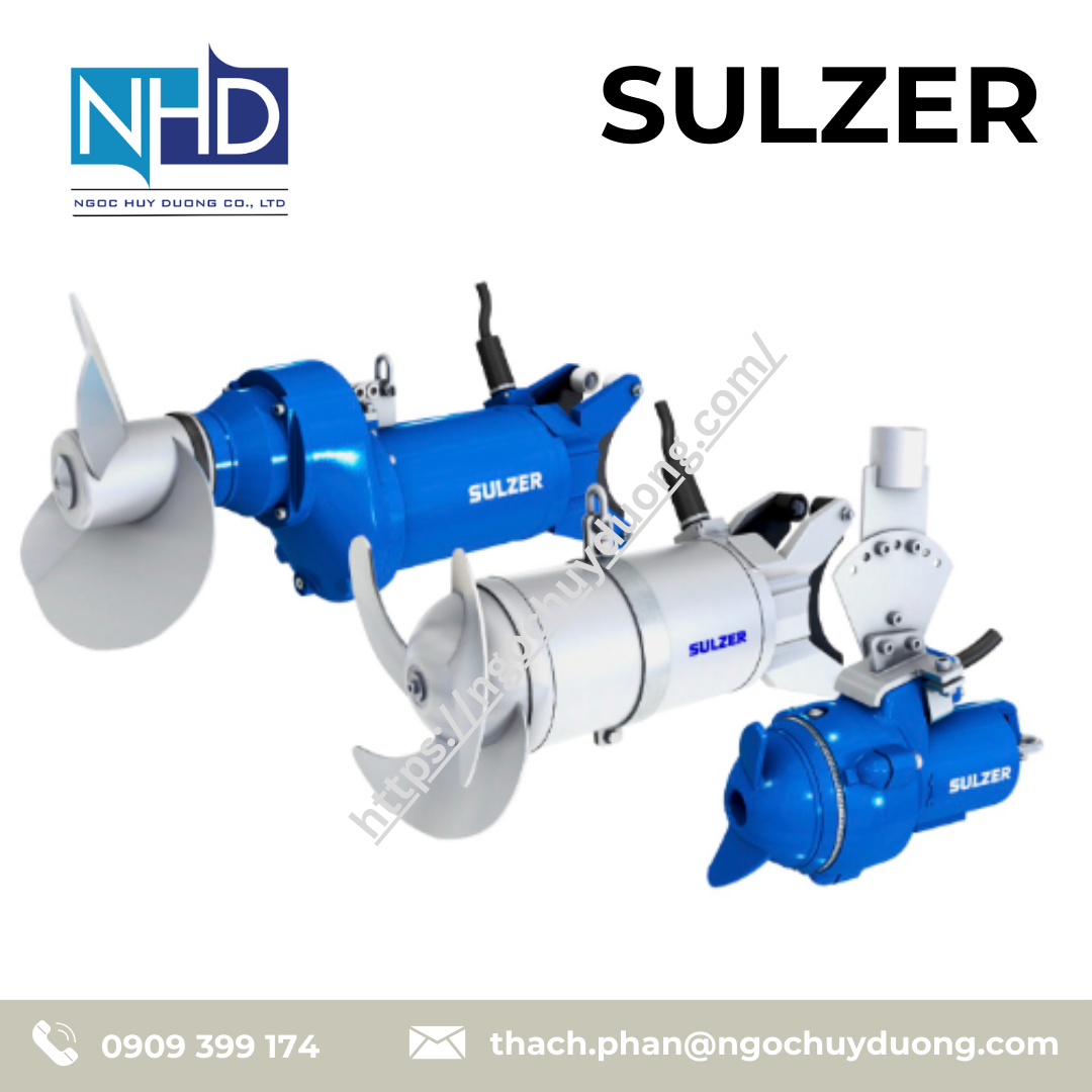 Máy khuấy trộn chìm SULZER chính hãng XRW, ABS RW, Scaba Series