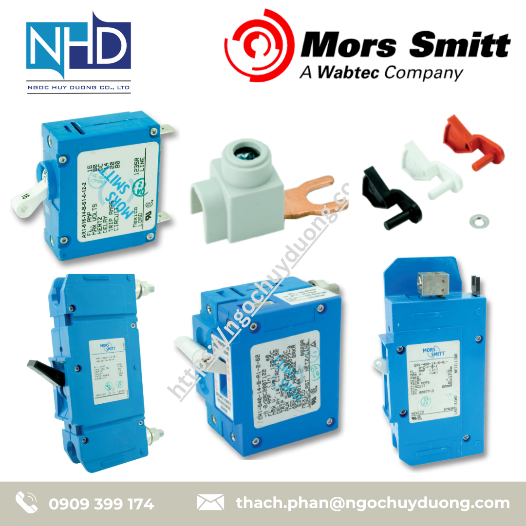 Cầu dao tự động Mors Smitt Miniature Circuit Breakers MCB AR, CR, ER, FR, GR, RBR