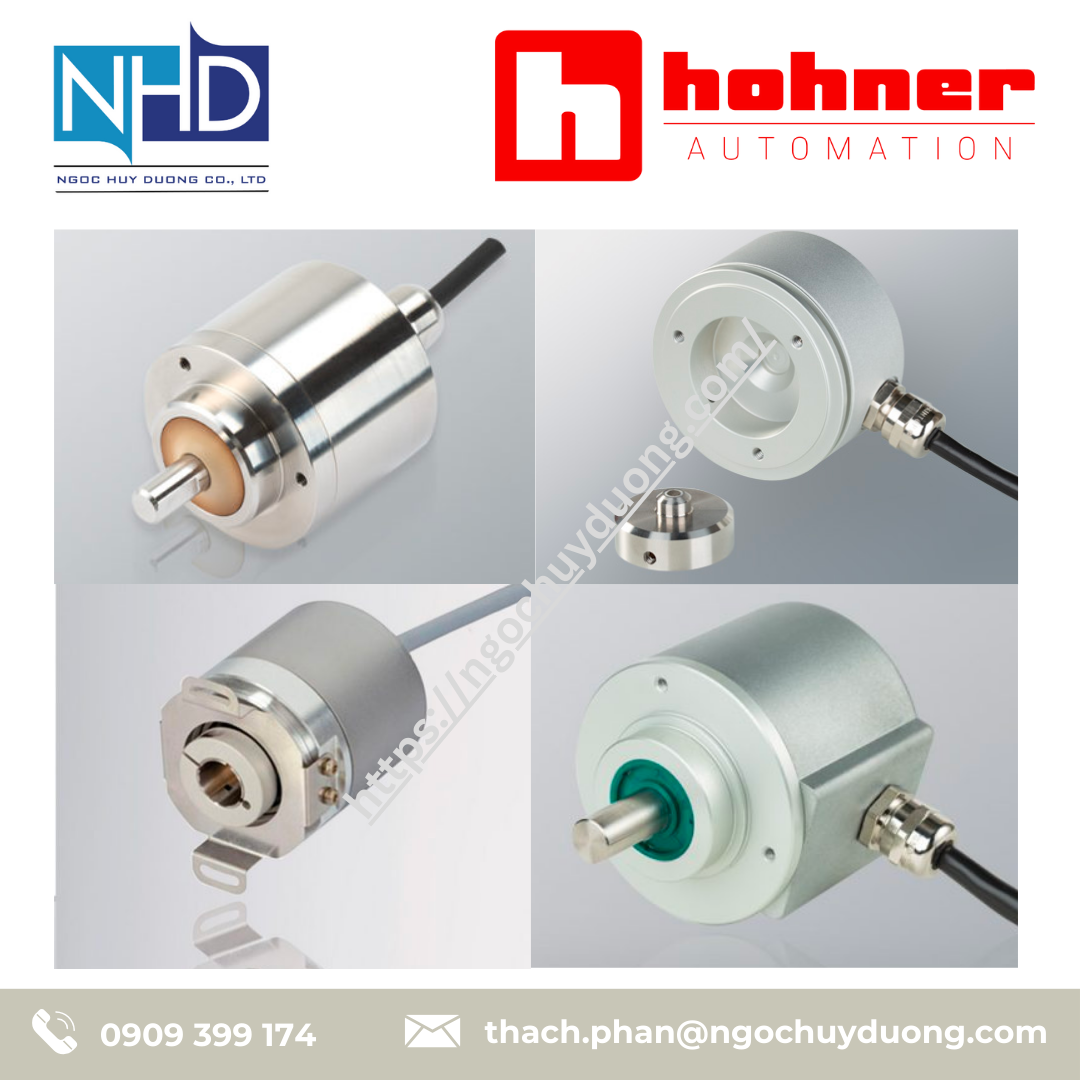 Đại lý Bộ mã hóa tuyệt đối đa vòng HOHNER SERIE E58 CM SSI, SERIE HM10 EtherCAT, SERIE CM10 Profinet.
