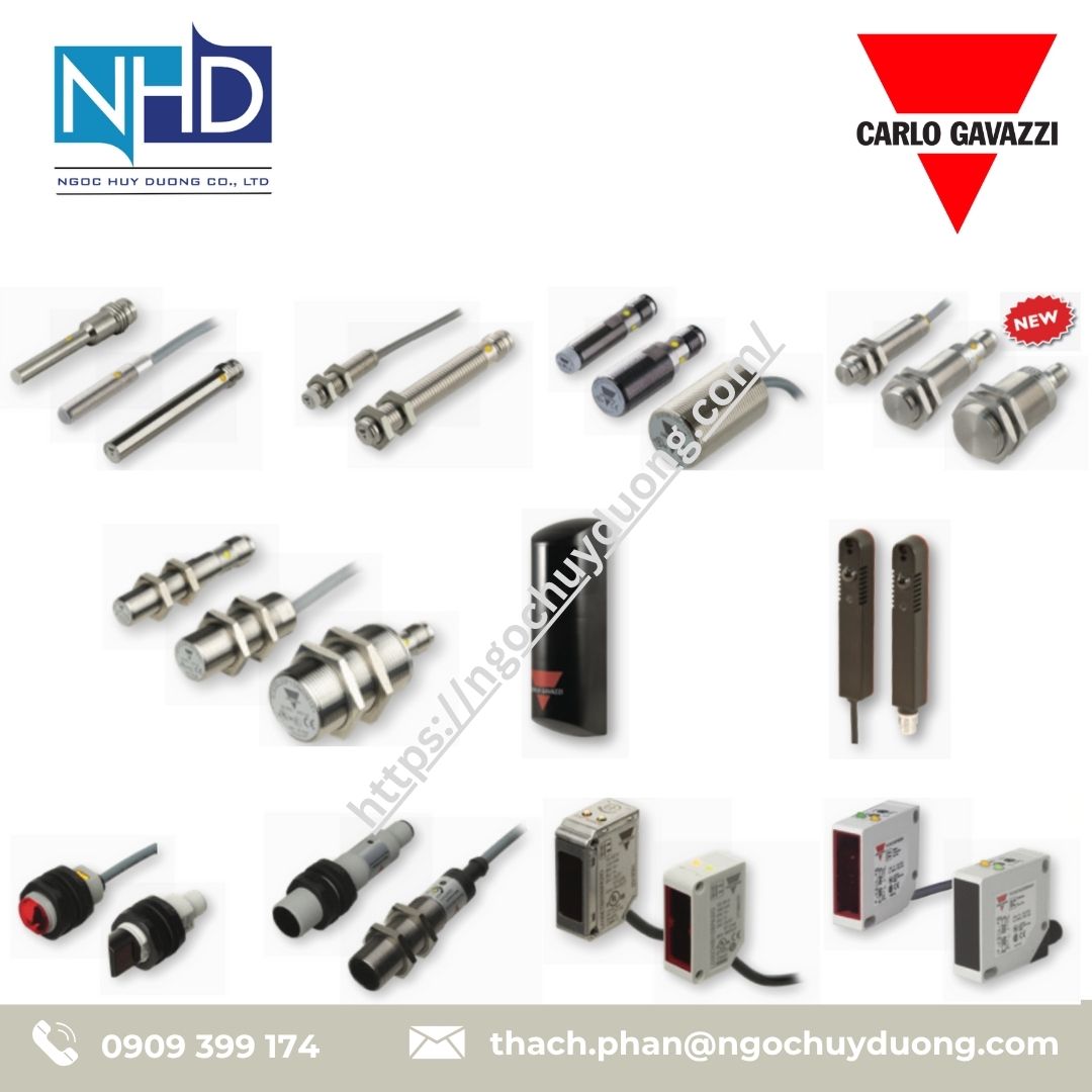 Cảm biến quang điện Carlo Gavazzi PB10CNT20PO, PE12CNT15PC, PD40CNB15, LD32CNB30