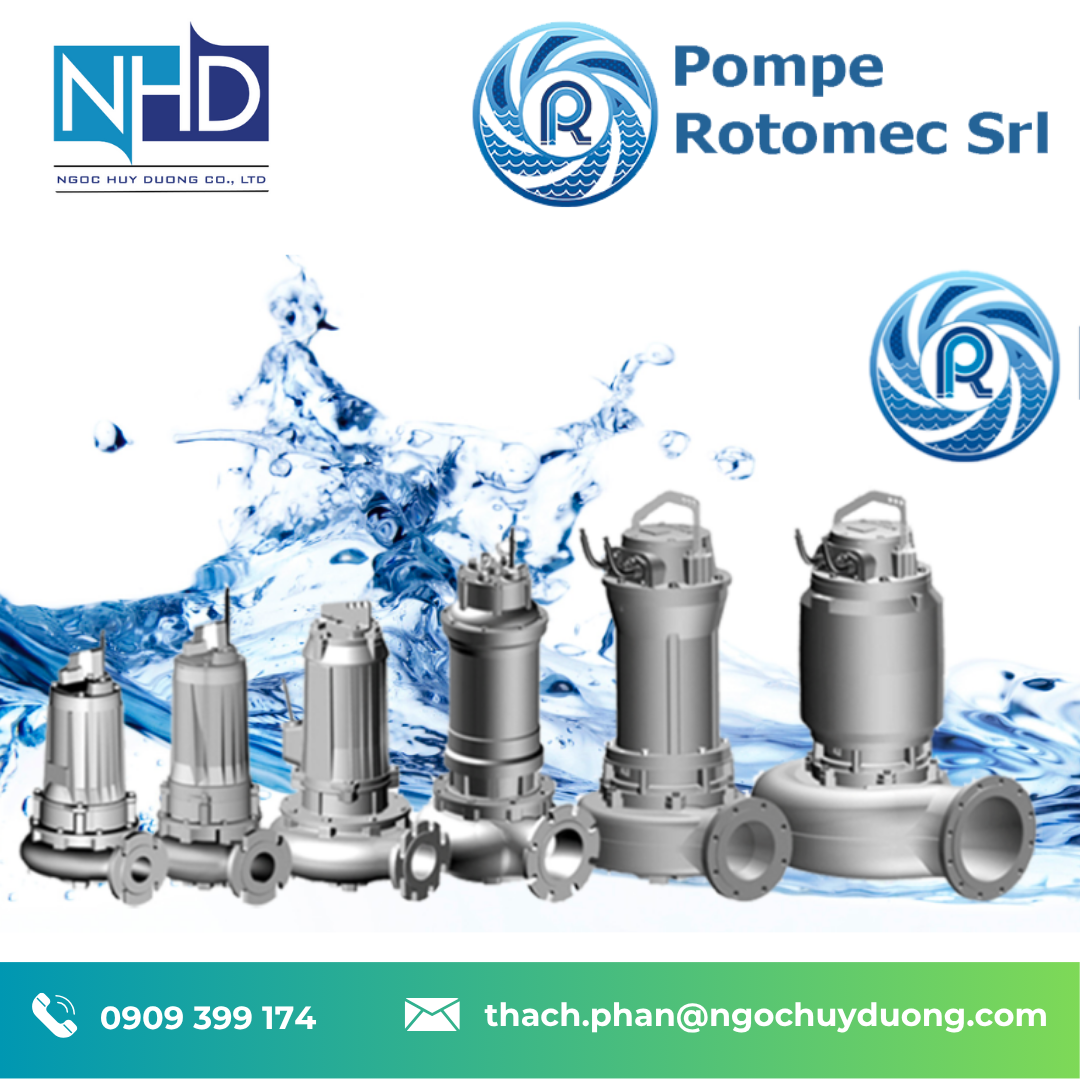 Đại Lý Bơm Chìm POMPE ROTOMEC – Italy tại Việt Nam