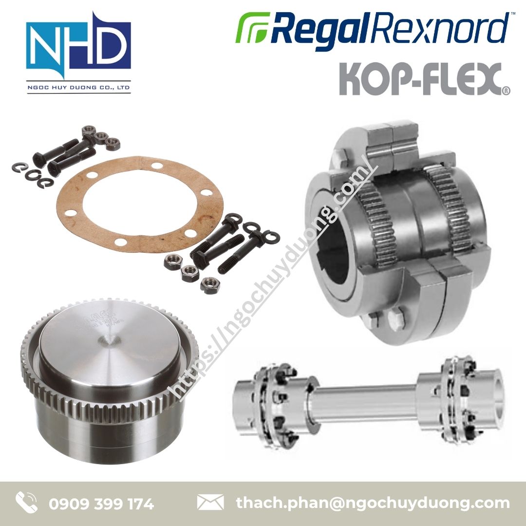 Khớp nối dĩa đàn hồi KOP-FLEX KD42S-204, KD42S-354, KD42S-504 dạng trượt ±1.5–2.0”, điều chỉnh chiều dài trục linh hoạt