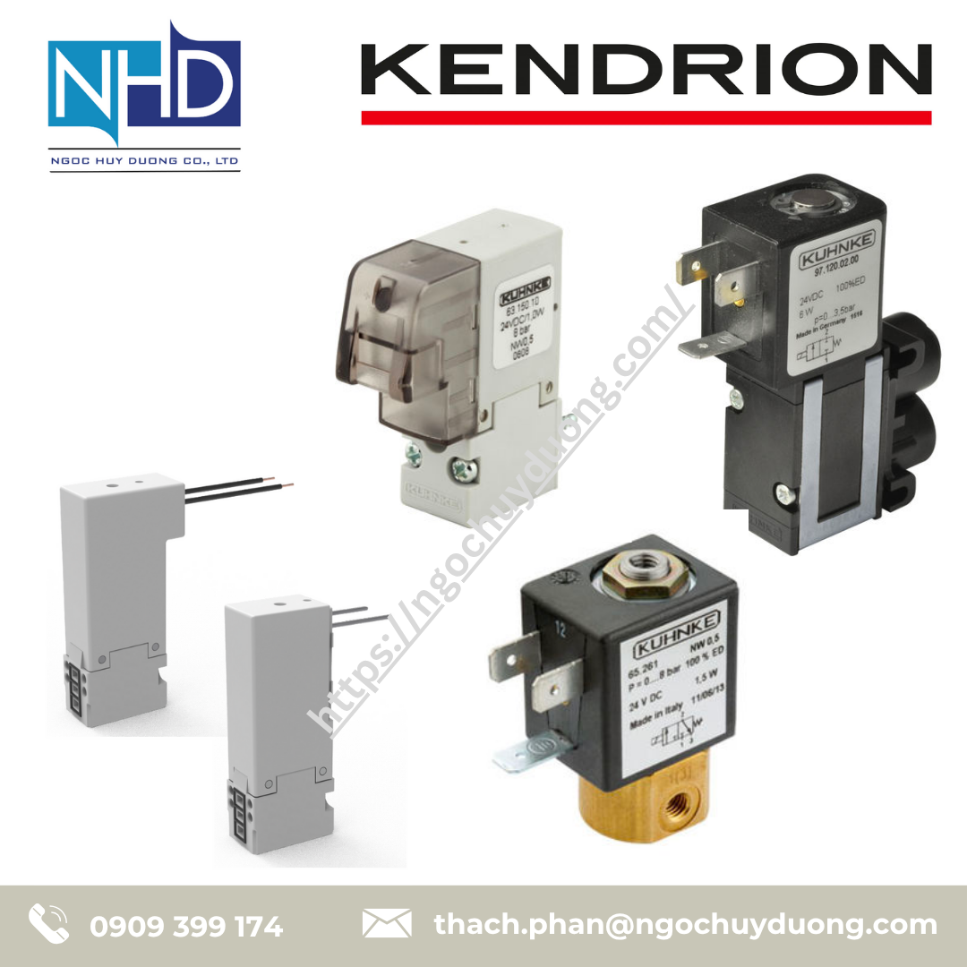 Van điện từ mini Kendrion Kuhnke Dòng Kuhnke 63.0, Kuhnke 63.1, Kuhnke 64, Kuhnke 65, Kuhnke 68, Kuhnke 97