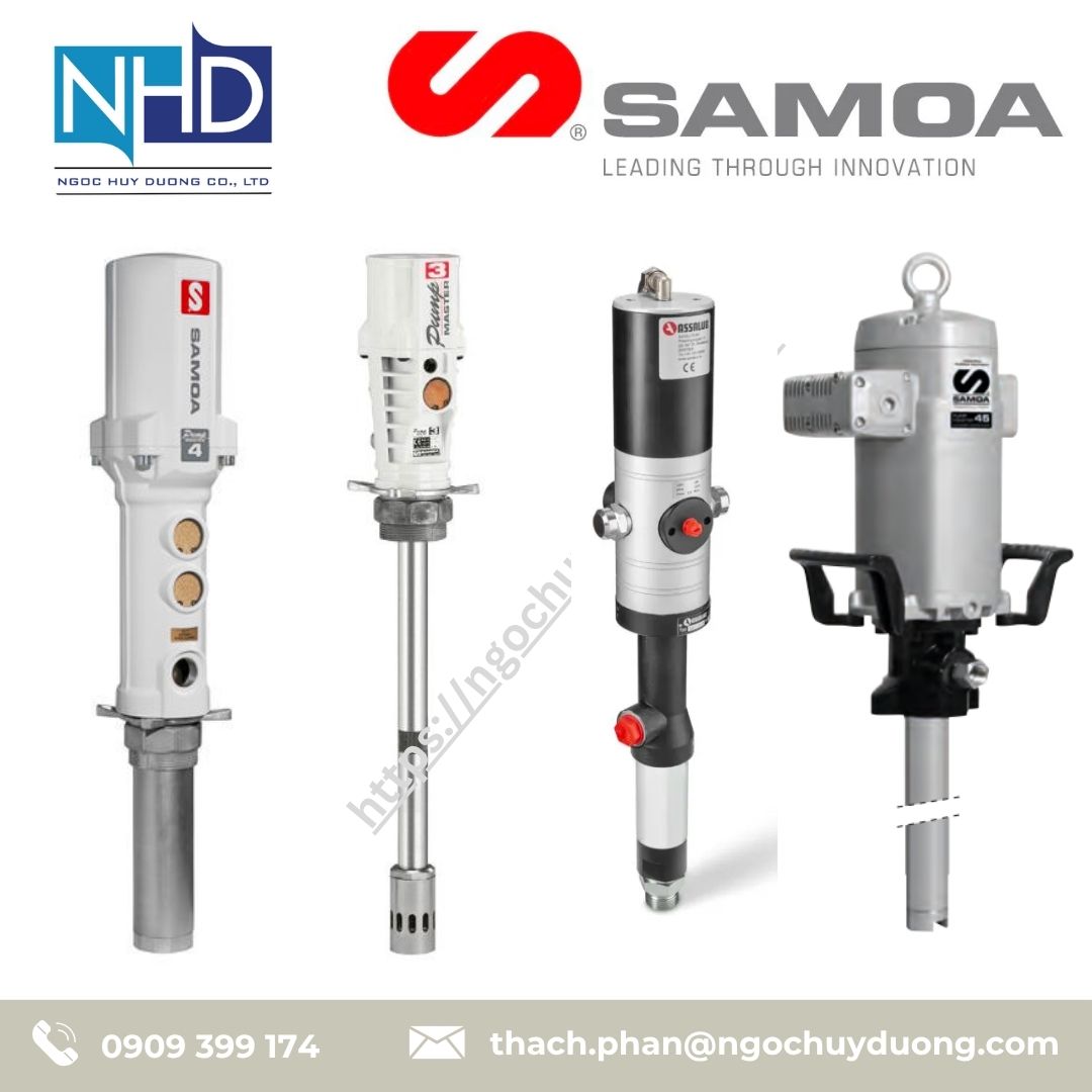 Bơm dầu khí nén SAMOA® cho thùng phuy 506 100, 506 200, 506 300