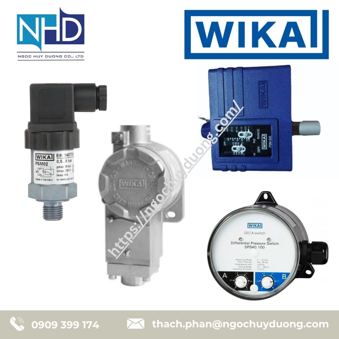 Công tắc áp suất cơ khí OEM – WIKA – PSM01, PSM02
