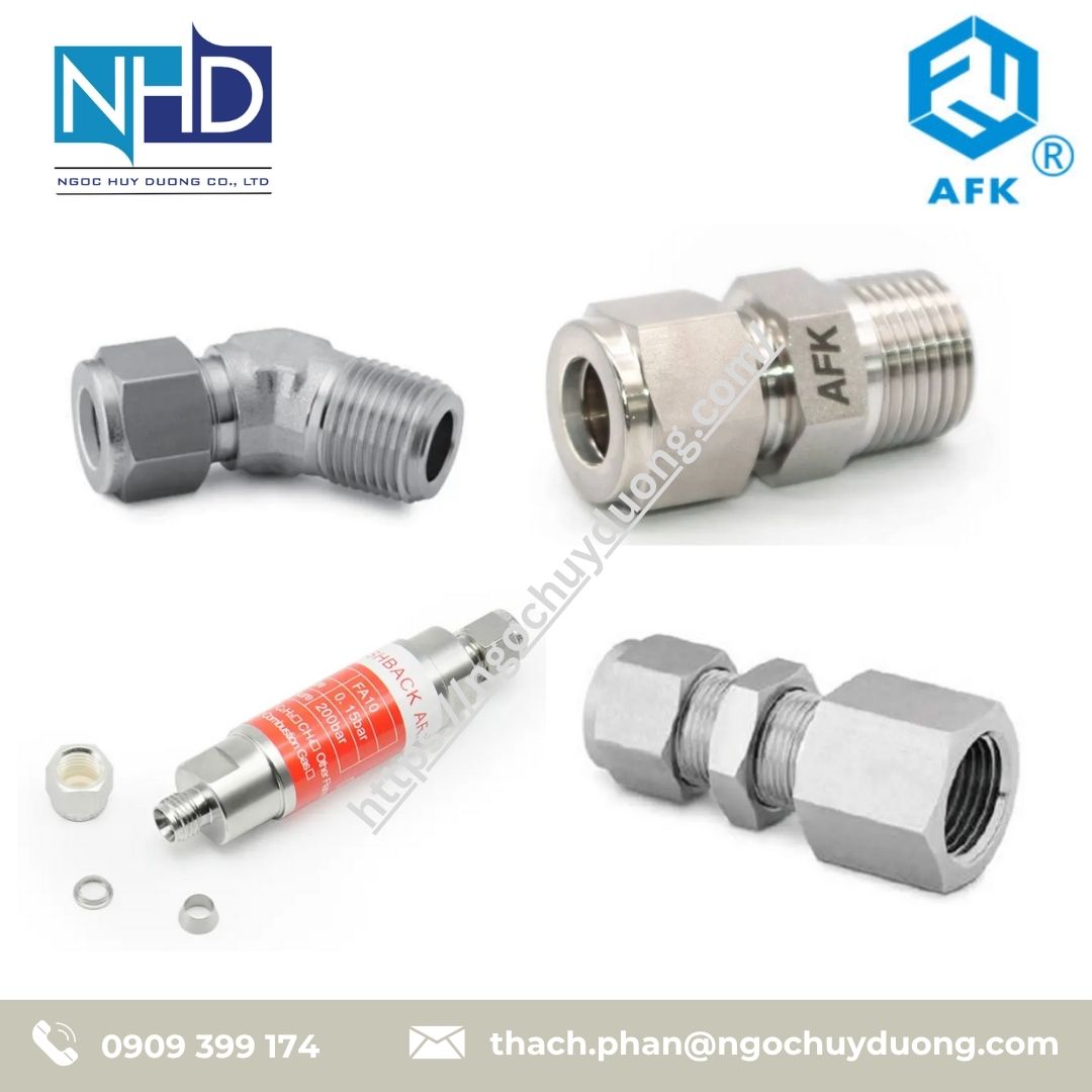 Nối ống thẳng ren ngoài Afklok CN-02N, CN-04N, CN-06N, CN-08N, CN-12N, CN-16N