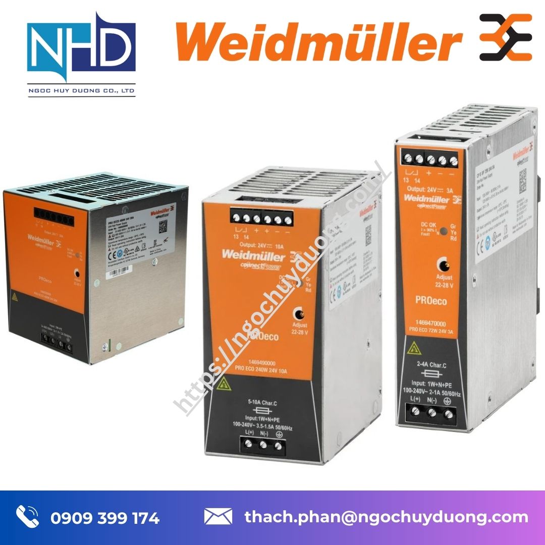 Bộ cấp nguồn Weidmüller PRO INSTA POWER