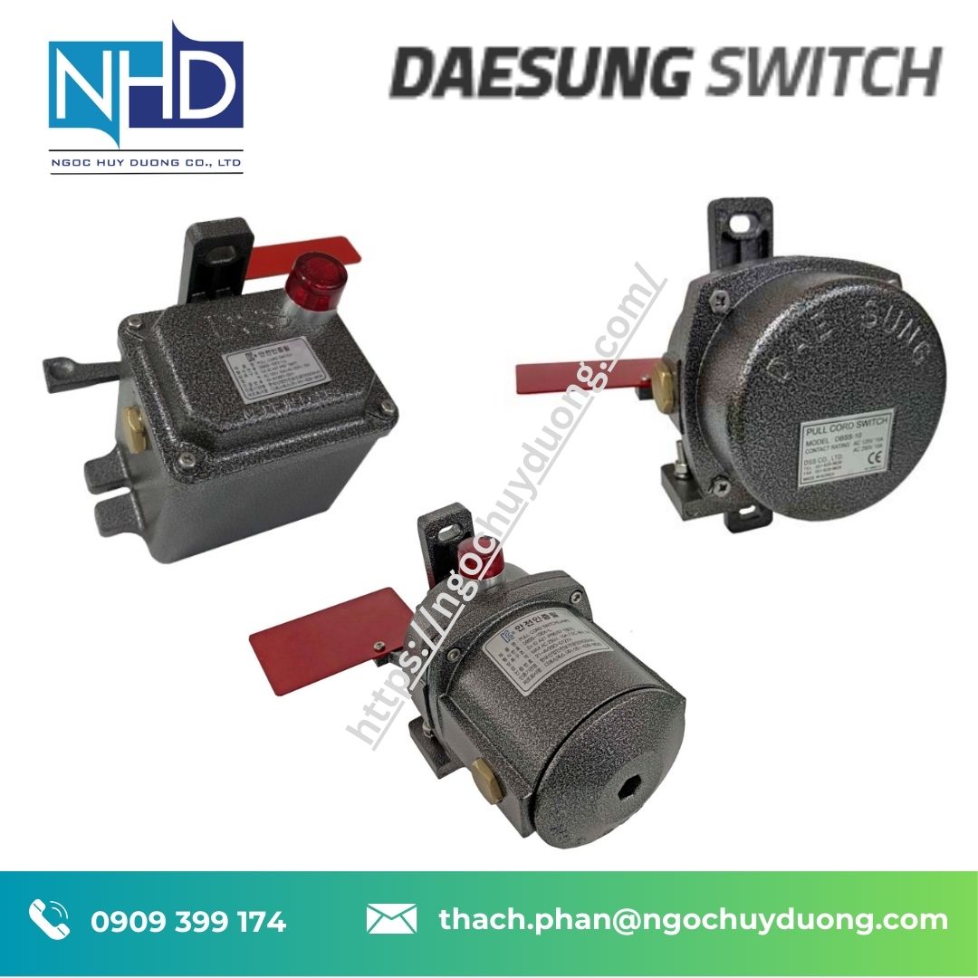 Công tắc giật dây băng tải Daesung