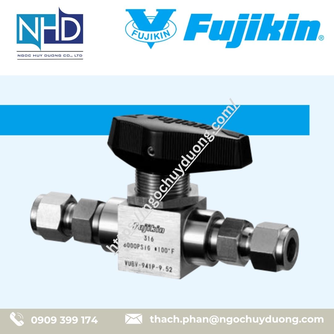 Van bi trunnion VUBV–941P Series (2-way, V-Lok) VUBV-941P-6.35, VUBV-941P-9.52, VUBV-941P-12.7