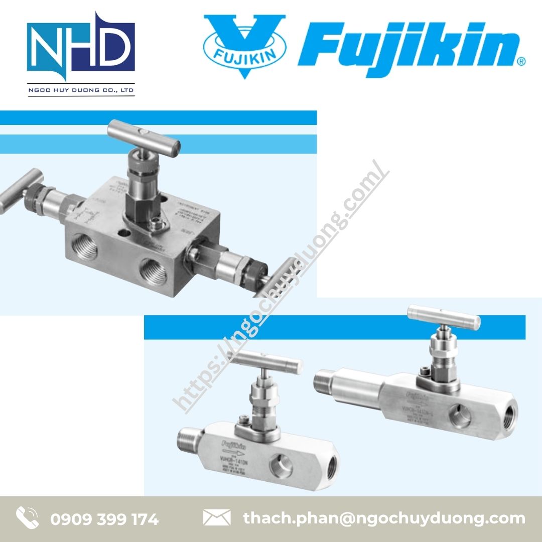Van manifold FUJIKIN Instrument Manifolds VMF-920-2V, VMF-920-3V
