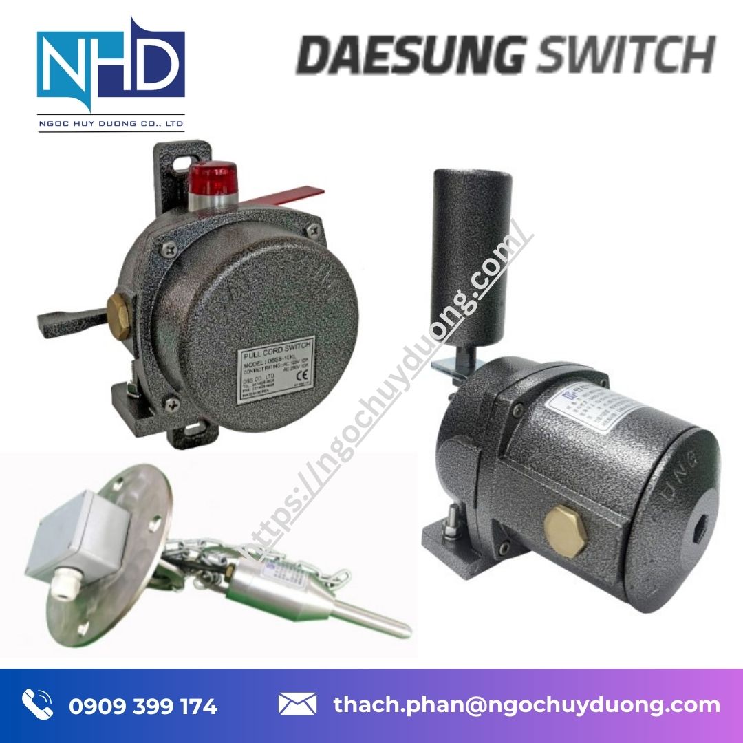 công tắc dừng khẩn cấp băng tải Daesung DBSS-10EX-UH – chống nổ U type, chịu tải nặng