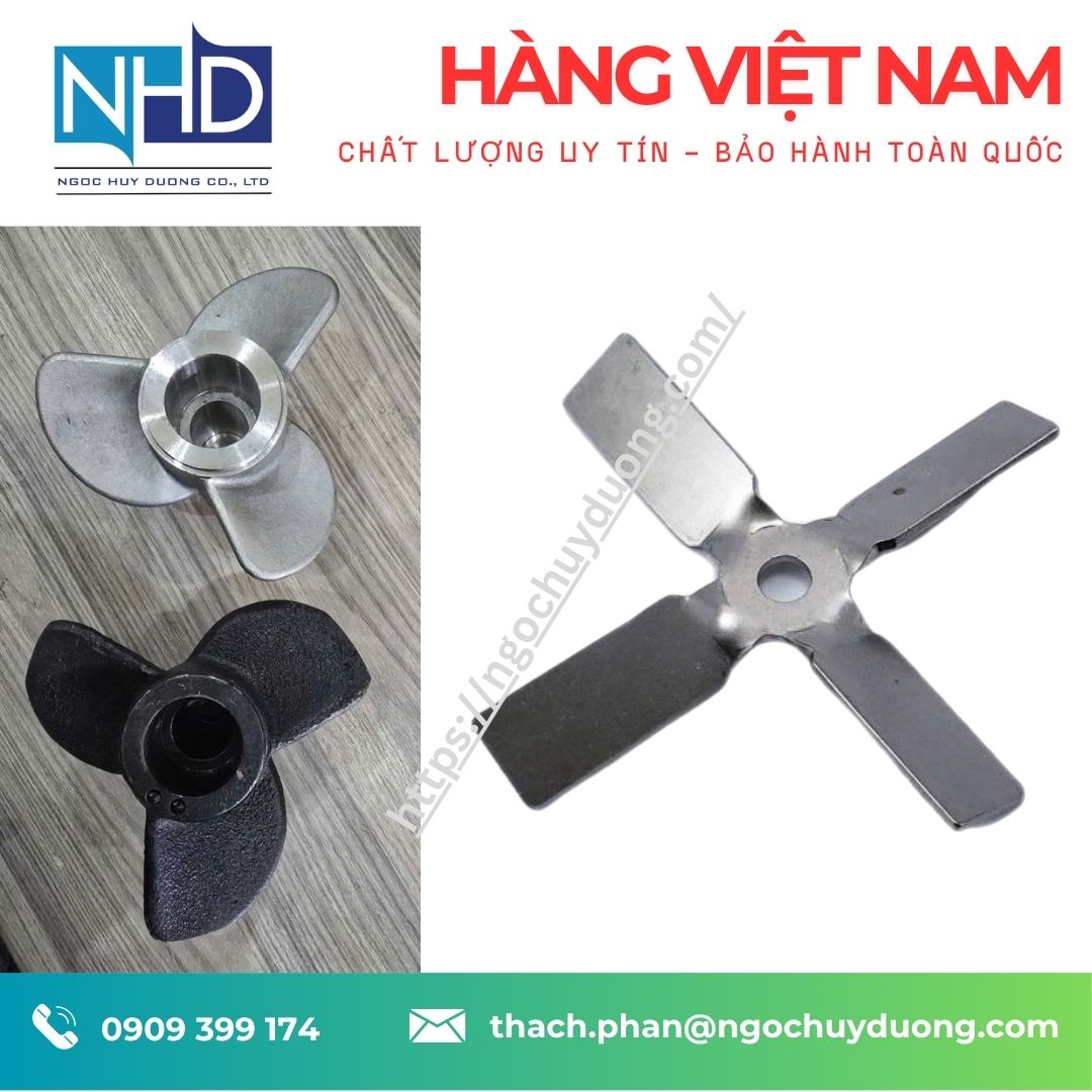 Top 5 loại cánh khuấy trộn công nghiệp phổ biến