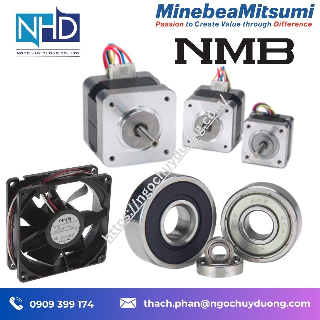 Quạt làm mát tủ điện NMB 12038GA-24B-BM – 24VDC, 120×120×38 mm, CNC, server, inverter