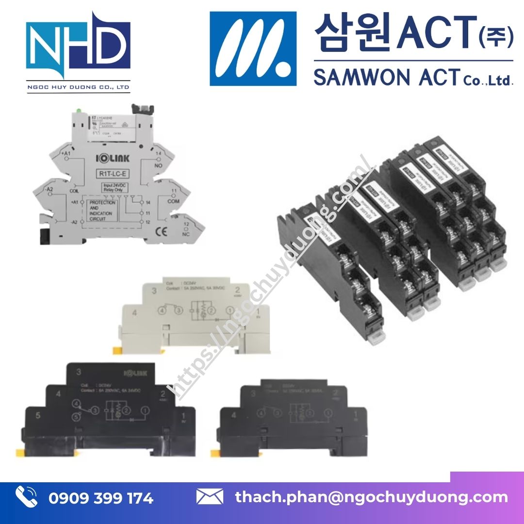 Rơ le bào vệ tủ điện Samwon ACT R1T-LC (Hàn Quốc) – Rơle quá dòng điện tử, giá hợp lý, dễ cài đặt, hàng sẵn tại VN.