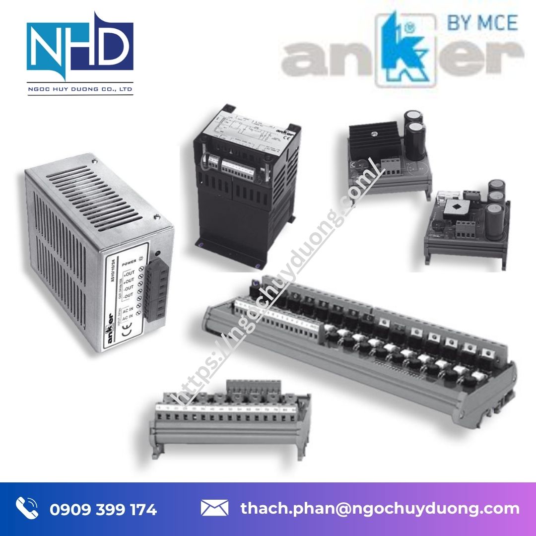 module rơ-le công nghiệp nhập Ý Anker MRE 4 relais – AC:DC input