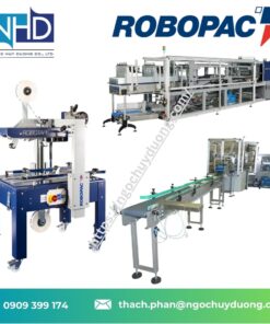 Máy dán thùng Robopac Robotape TBDE HD – Bán tự động, truyền động trên & dưới, thùng cố định Việt Nam