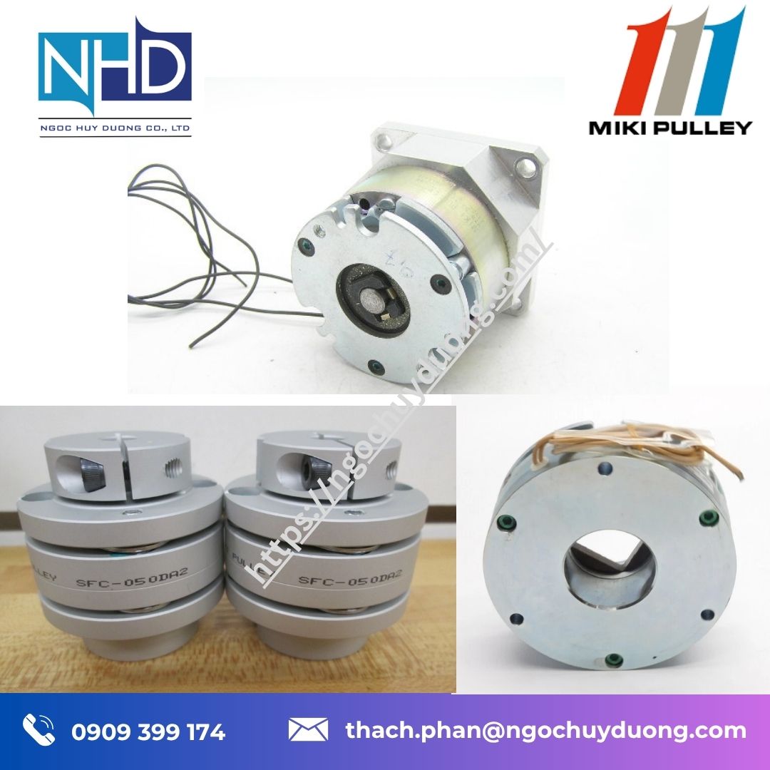 Phanh lò xo Miki Pulley BXW-L BXW-01-10L, BXW-02-10L, BXW-03-10L, BXW-04-10L, BXW-05-10L