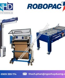 máy căn chỉnh thùng carton SPACER Inox 304 Robopac Khung inox, phù hợp thực phẩm–dược, chống ăn mòn