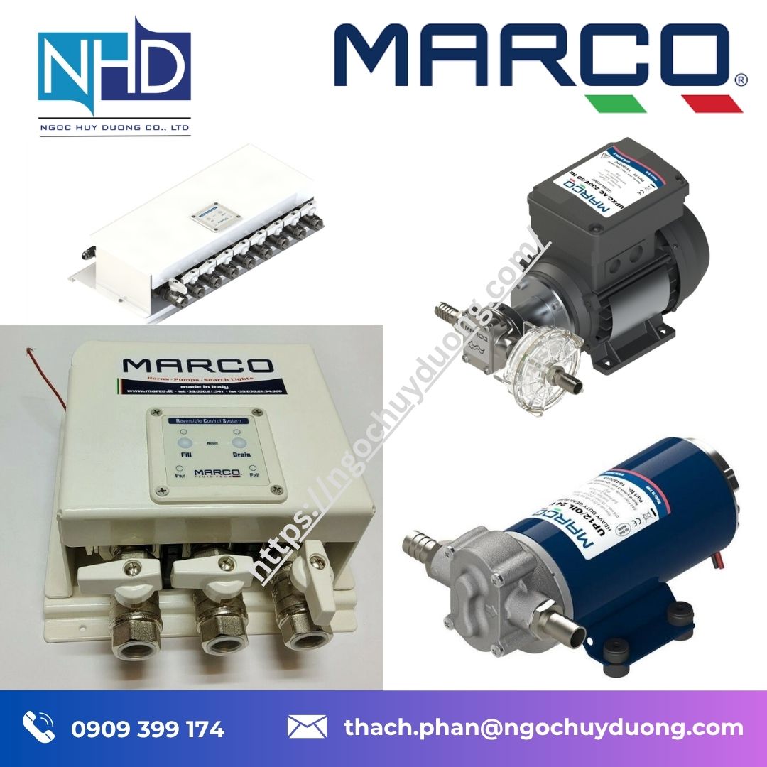 Bơm điện đồng hút dầu MARCO UP12:OIL – Bơm điện tự mồi chuyên dụng cho dầu bôi trơn và chất lỏng nhớt