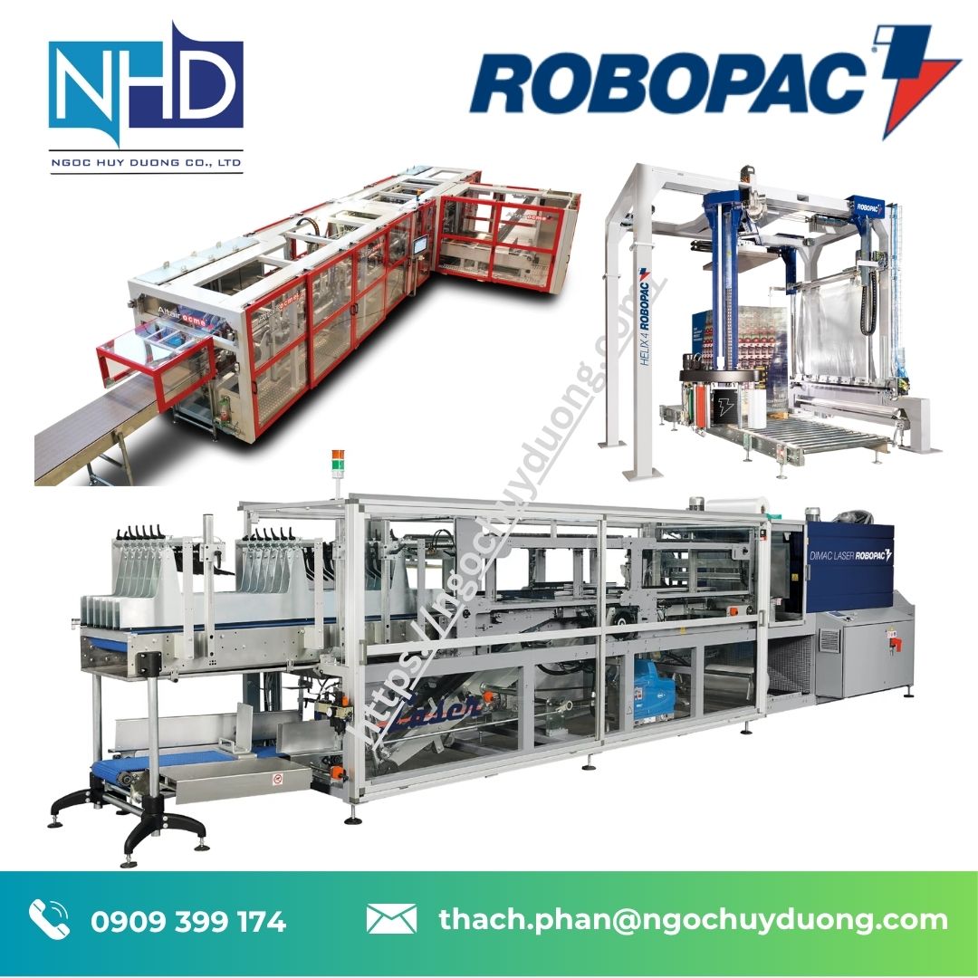 Máy dán thùng carton Robotape ME LH HD 75 mm