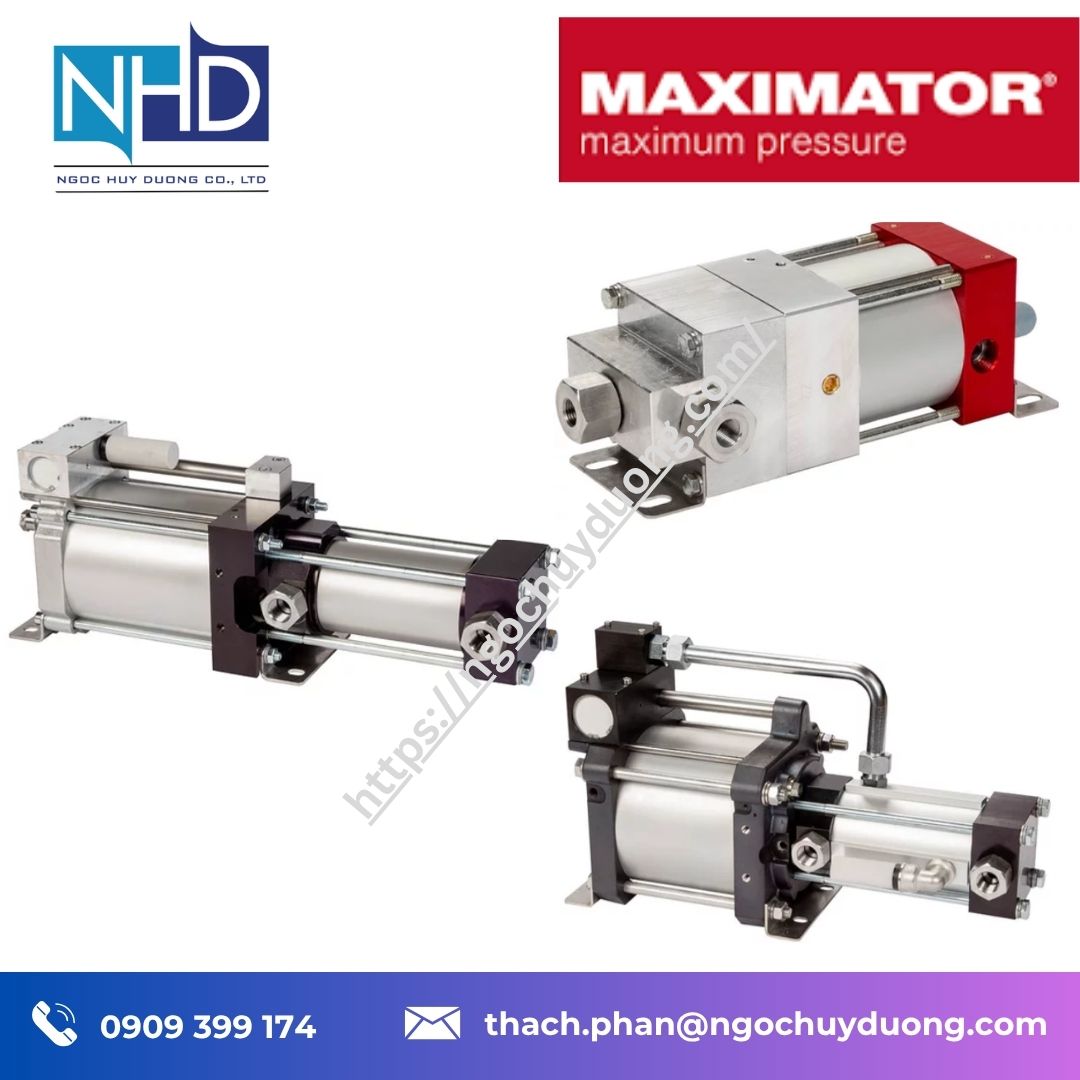 Đại lý giá tốt Bơm thủy lực khí nén Maximator MLGP SLGP GLGP Chính hãng