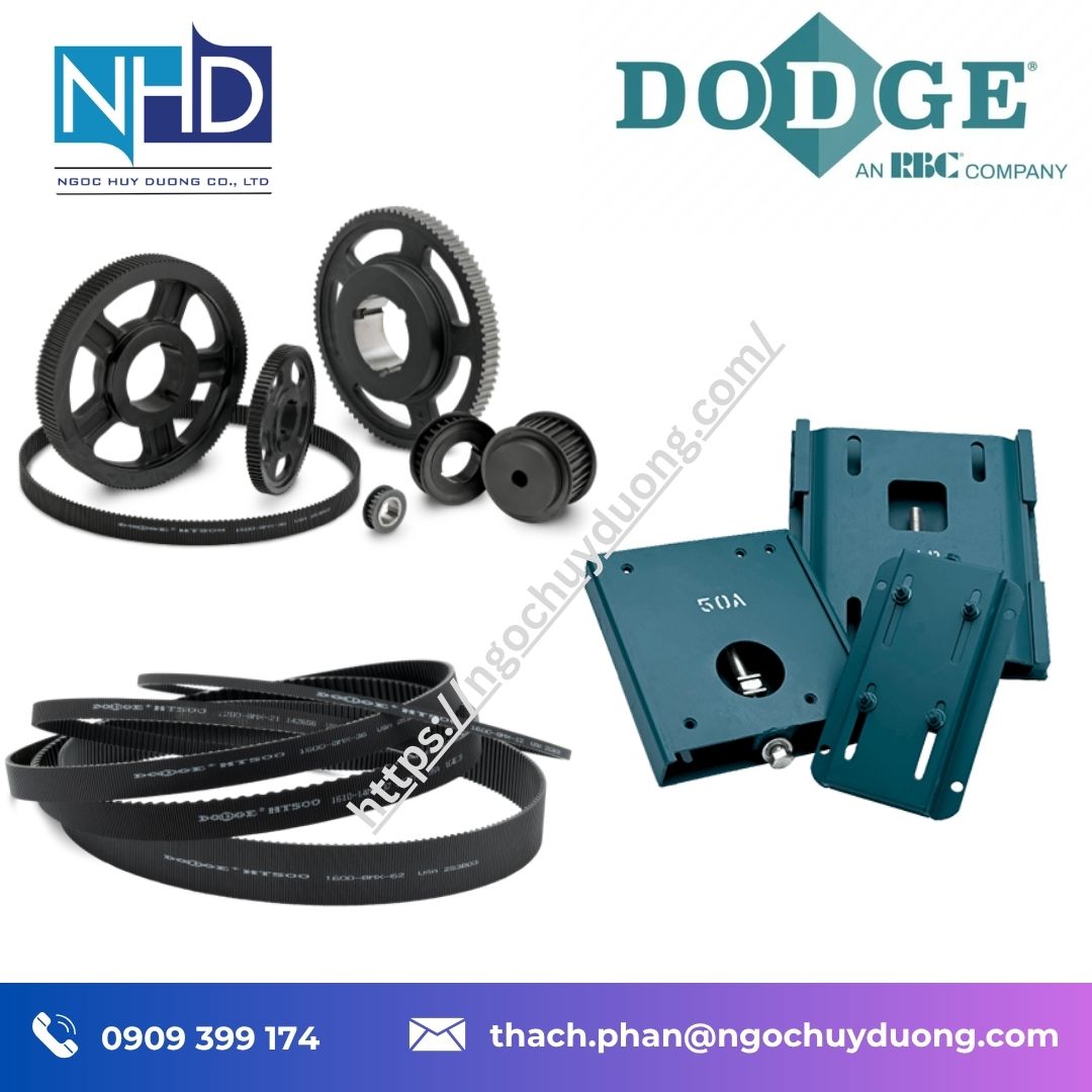Đại lý giá tốt Thiết bị truyền động cơ khí DODGE – Puly đai, dây đai, nhông xích, khớp nối, puly băng tải & phụ kiện truyền động