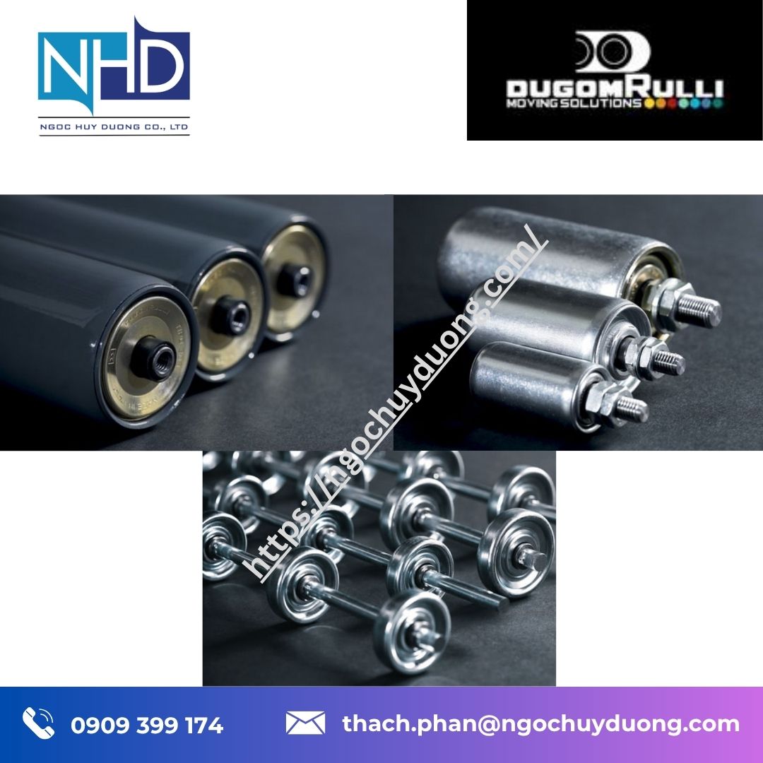 Tổng kho hàng sẵn Bánh xe con lăn DUGOM RULLI 303, 339 chính hãng
