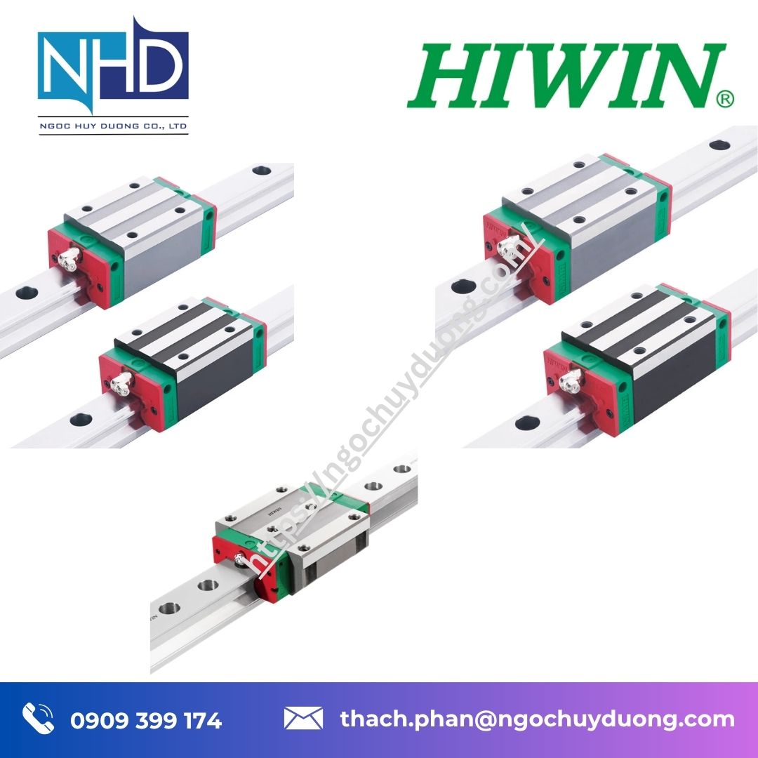 Tổng kho hàng sẵn Ray dẫn hướng tuyến tính HIWIN HGW25HA Giá tốt tại Việt Nam